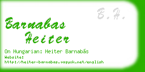 barnabas heiter business card